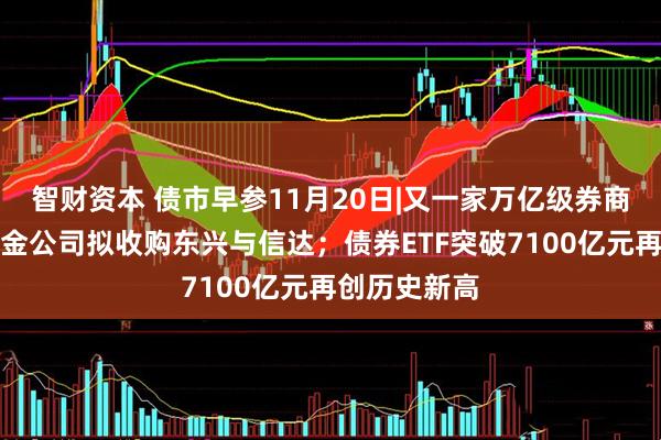 智财资本 债市早参11月20日|又一家万亿级券商将诞生！中金公司拟收购东兴与信达；债券ETF突破7100亿元再创历史新高